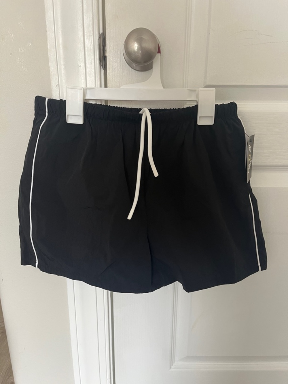 Art Class Black Athletic Shorts with White Side Stripe